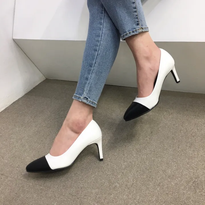 [국내제작/주문폭주] 배색 투톤 스틸레토 쿠션 펌프스 힐 5cm,7cm 상세 이미지 37