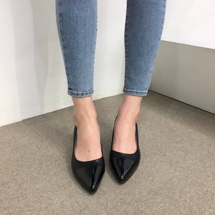 [국내제작/주문폭주] 배색 투톤 스틸레토 쿠션 펌프스 힐 5cm,7cm 상세 이미지 24