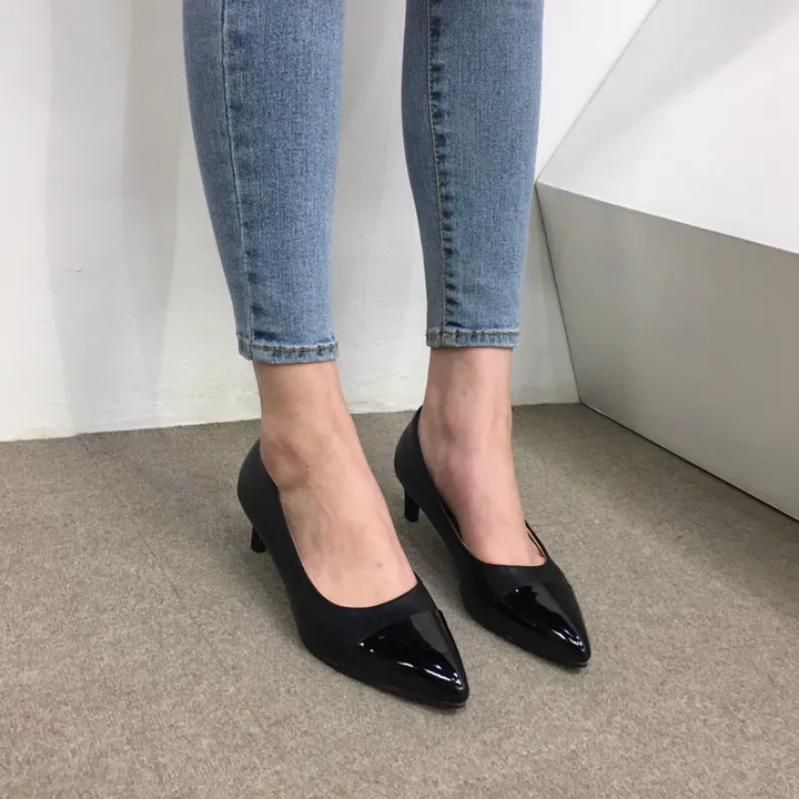 [국내제작/주문폭주] 배색 투톤 스틸레토 쿠션 펌프스 힐 5cm,7cm 상세 이미지 25