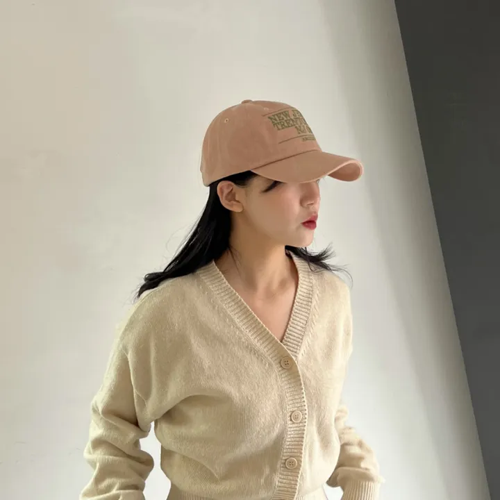 [빈티지/핏예쁨/국내생산/모델추천] 뉴 져지 피그먼트 로고 볼캡 여성 빈티지 커플 데일리 야구모자 상세 이미지 5
