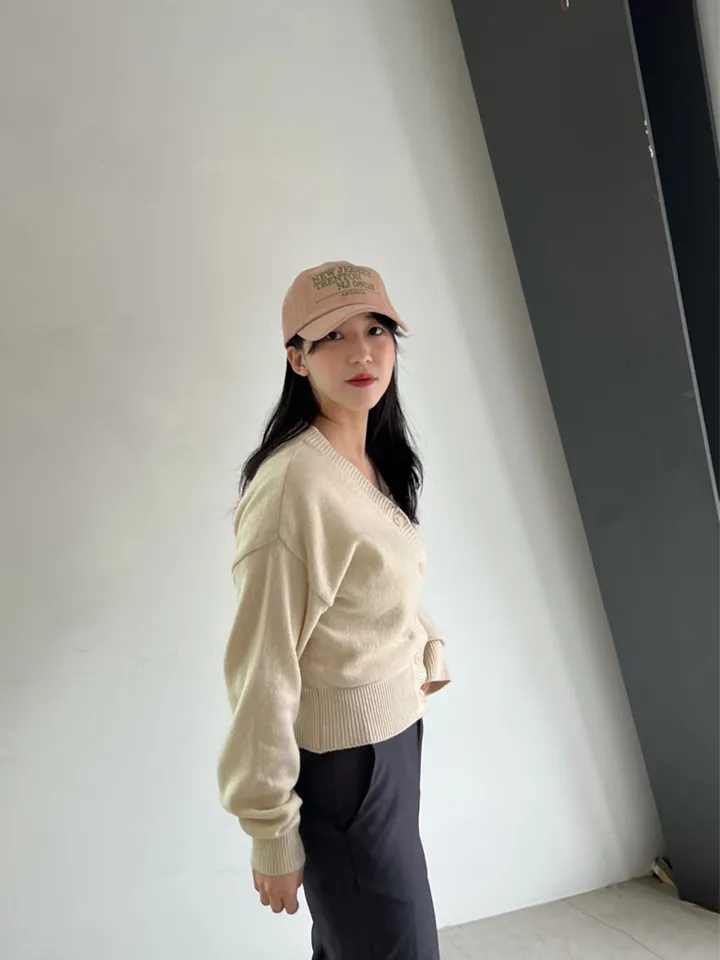 [빈티지/핏예쁨/국내생산/모델추천] 뉴 져지 피그먼트 로고 볼캡 여성 빈티지 커플 데일리 야구모자 상세 이미지 6