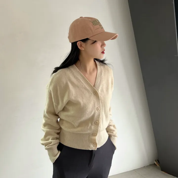 [빈티지/핏예쁨/국내생산/모델추천] 뉴 져지 피그먼트 로고 볼캡 여성 빈티지 커플 데일리 야구모자 상세 이미지 4