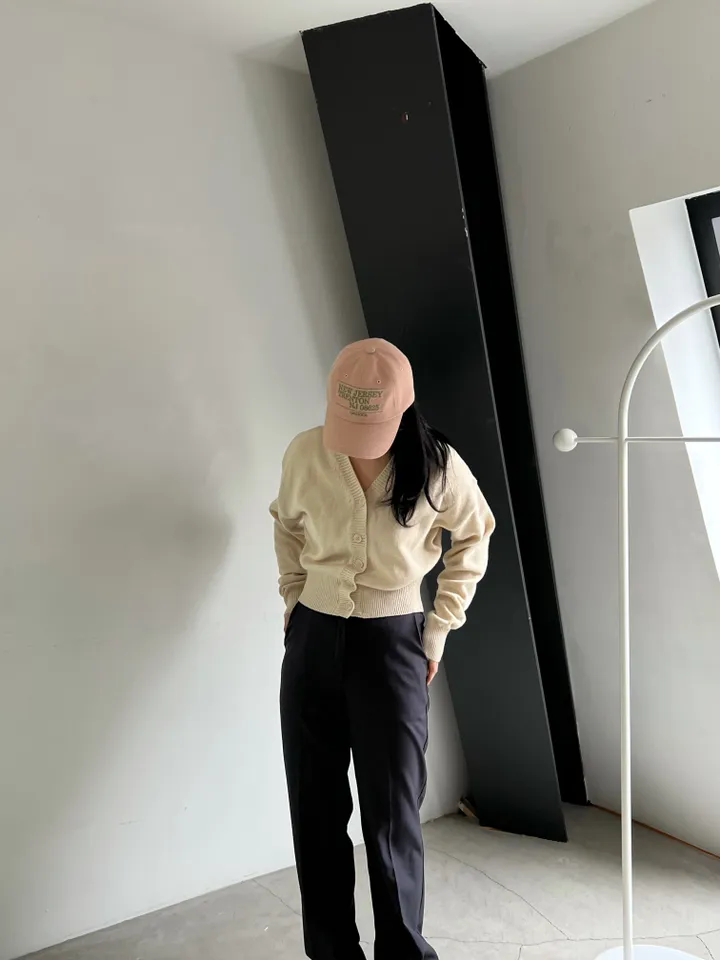 [빈티지/핏예쁨/국내생산/모델추천] 뉴 져지 피그먼트 로고 볼캡 여성 빈티지 커플 데일리 야구모자 상세 이미지 9