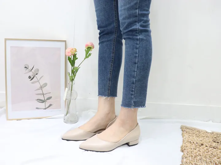 국산수제 3, 5, 7, 9cm 옆트임 펌프스 구두 상세 이미지 11