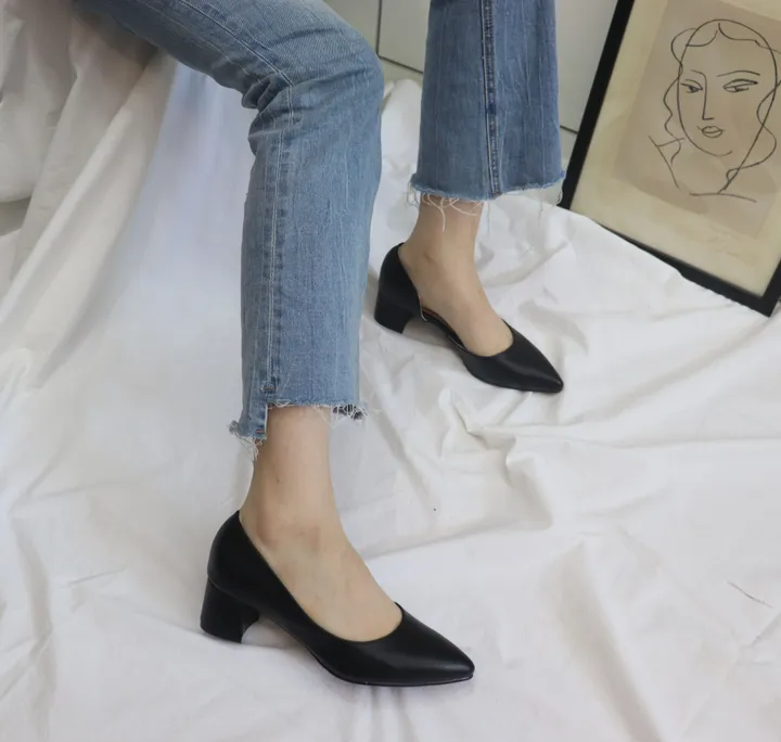 국산수제 3, 5, 7, 9cm 옆트임 펌프스 구두 상세 이미지 23