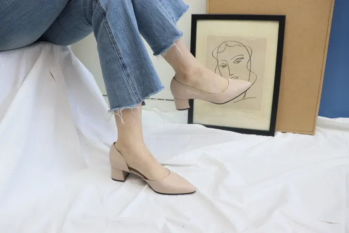 국산수제 3, 5, 7, 9cm 옆트임 펌프스 구두 상세 이미지 17