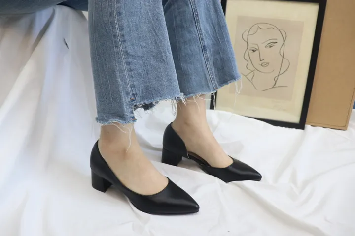국산수제 3, 5, 7, 9cm 옆트임 펌프스 구두 상세 이미지 25