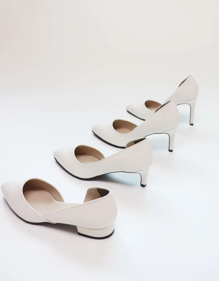 국산수제 3, 5, 7, 9cm 옆트임 펌프스 구두 상세 이미지 1