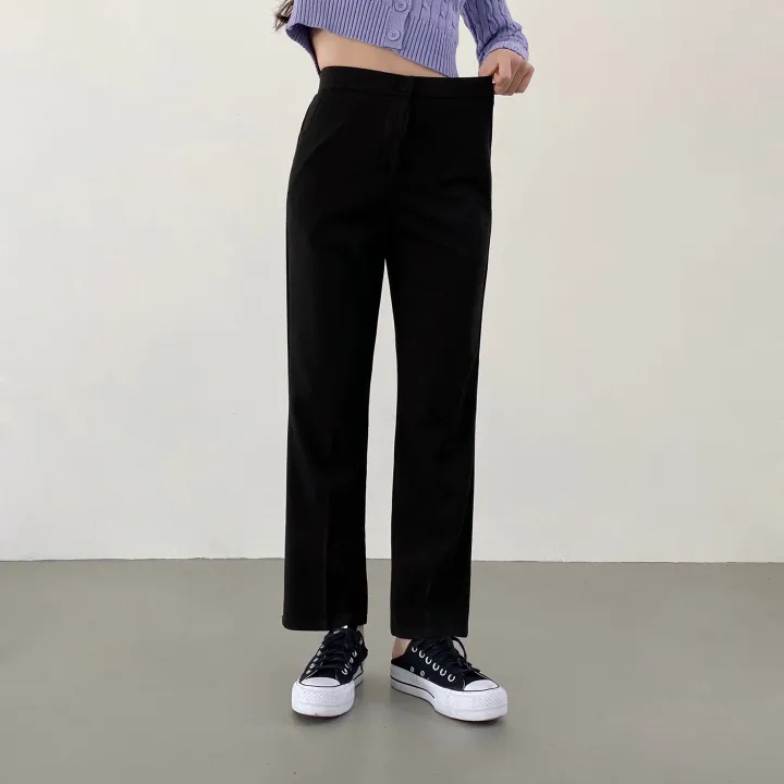 [S~2XL/3가지기장] 숏,미디엄,롱버전 사방스판 일자핏 밴딩 슬랙스 상세 이미지 5