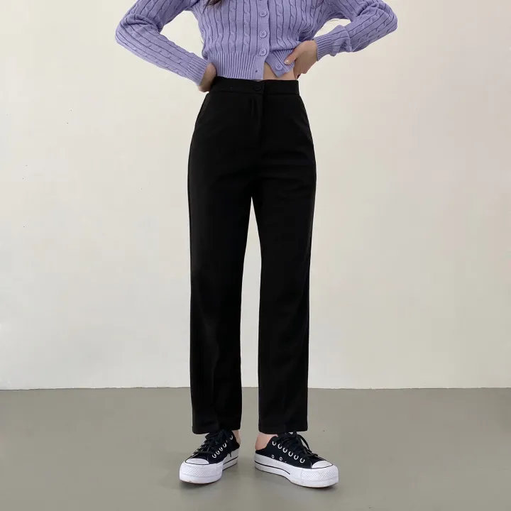 [S~2XL/3가지기장] 숏,미디엄,롱버전 사방스판 일자핏 밴딩 슬랙스 상세 이미지 10