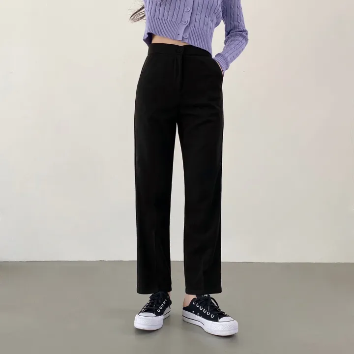 [S~2XL/3가지기장] 숏,미디엄,롱버전 사방스판 일자핏 밴딩 슬랙스 상세 이미지 11