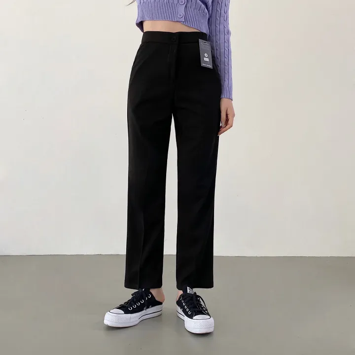 [S~2XL/3가지기장] 숏,미디엄,롱버전 사방스판 일자핏 밴딩 슬랙스 상세 이미지 9