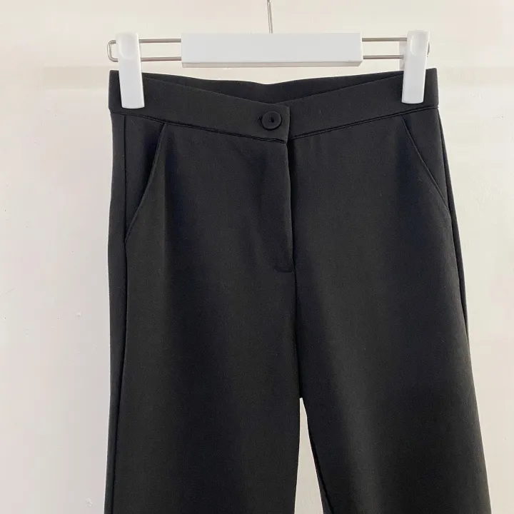 [S~2XL/3가지기장] 숏,미디엄,롱버전 사방스판 일자핏 밴딩 슬랙스 상세 이미지 13