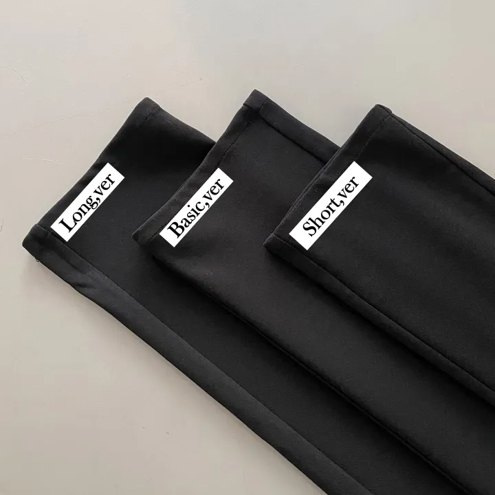 [S~2XL/3가지기장] 숏,미디엄,롱버전 사방스판 일자핏 밴딩 슬랙스 상세 이미지 1
