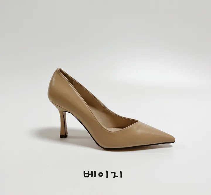 시크한 브이 컷팅 스틸레토 하이힐 상세 이미지 16