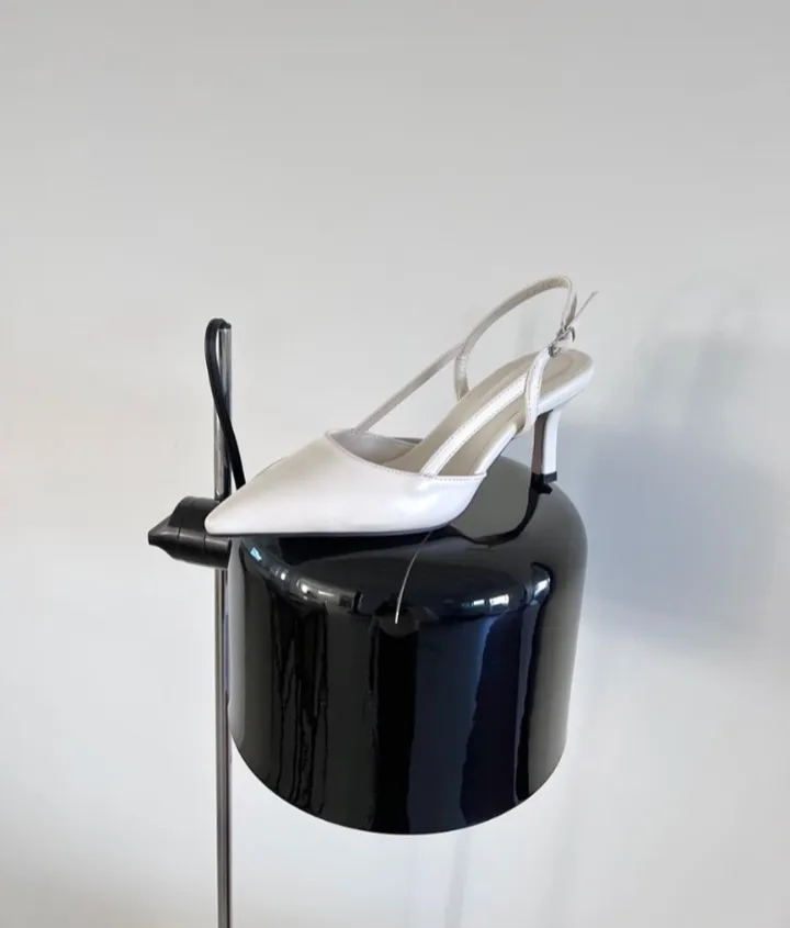 (최저가보장) 봄신상힐 미들힐 스틸레토 7cm 뾰족코 기본힐 베이직 슬링백힐 하이힐 스트랩 구두 웨딩슈즈 상견례코디 상견례룩 청담동룩 청담동힐 데일리룩 데이트룩 상세 이미지 5