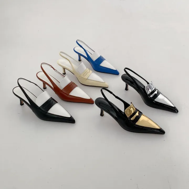 코브 투톤 배색 스틸레토 미들 힐 (6color / 7cm) 상세 이미지 40