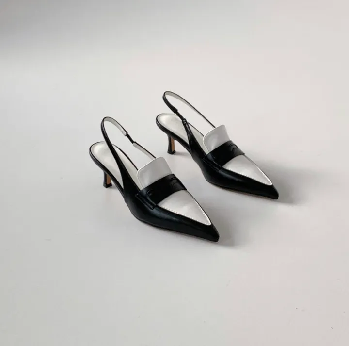 코브 투톤 배색 스틸레토 미들 힐 (6color / 7cm) 상세 이미지 41