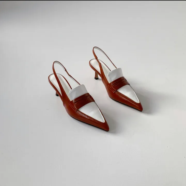 코브 투톤 배색 스틸레토 미들 힐 (6color / 7cm) 상세 이미지 45