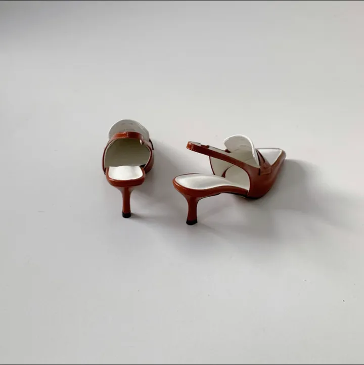 코브 투톤 배색 스틸레토 미들 힐 (6color / 7cm) 상세 이미지 46