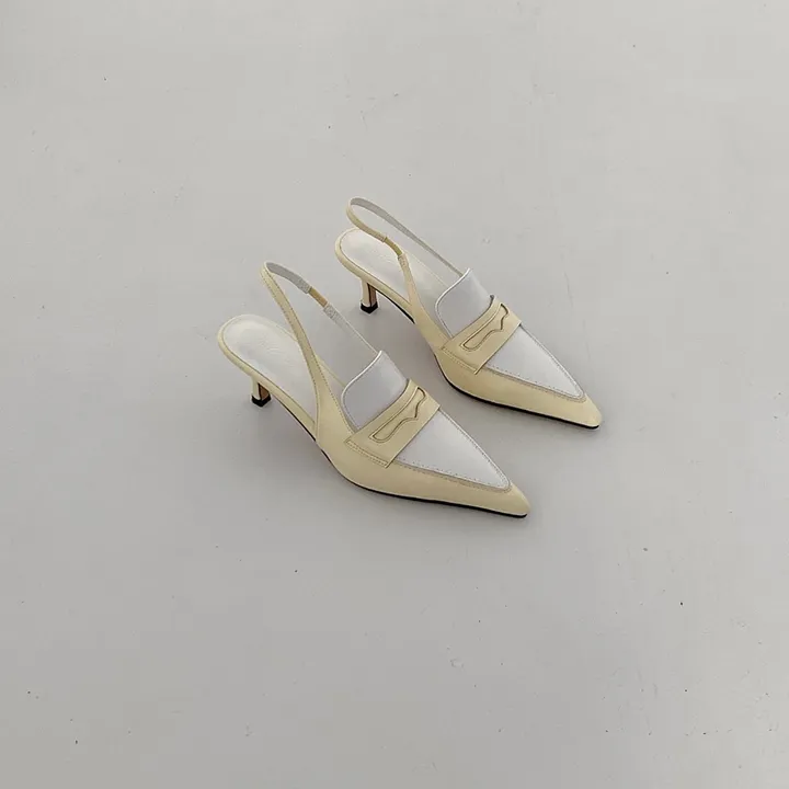 코브 투톤 배색 스틸레토 미들 힐 (6color / 7cm) 상세 이미지 48