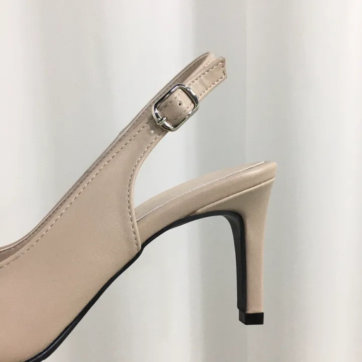 [당일배송/국산수제] 5cm,7cm,9cm 스틸레토 쿠션 브이컷 슬링백힐 상세 이미지 23