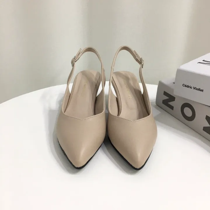 [당일배송/국산수제] 5cm,7cm,9cm 스틸레토 쿠션 브이컷 슬링백힐 상세 이미지 33