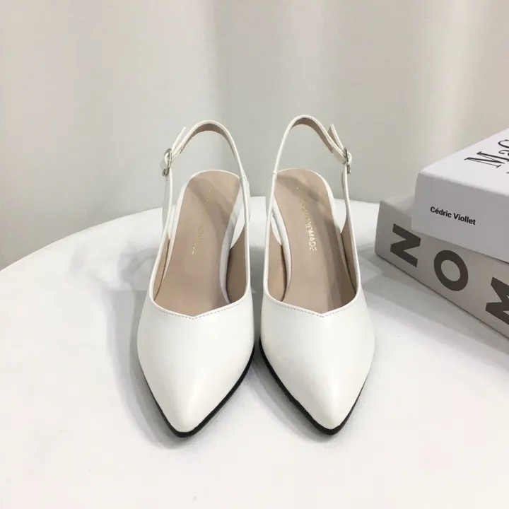 [당일배송/국산수제] 5cm,7cm,9cm 스틸레토 쿠션 브이컷 슬링백힐 상세 이미지 44