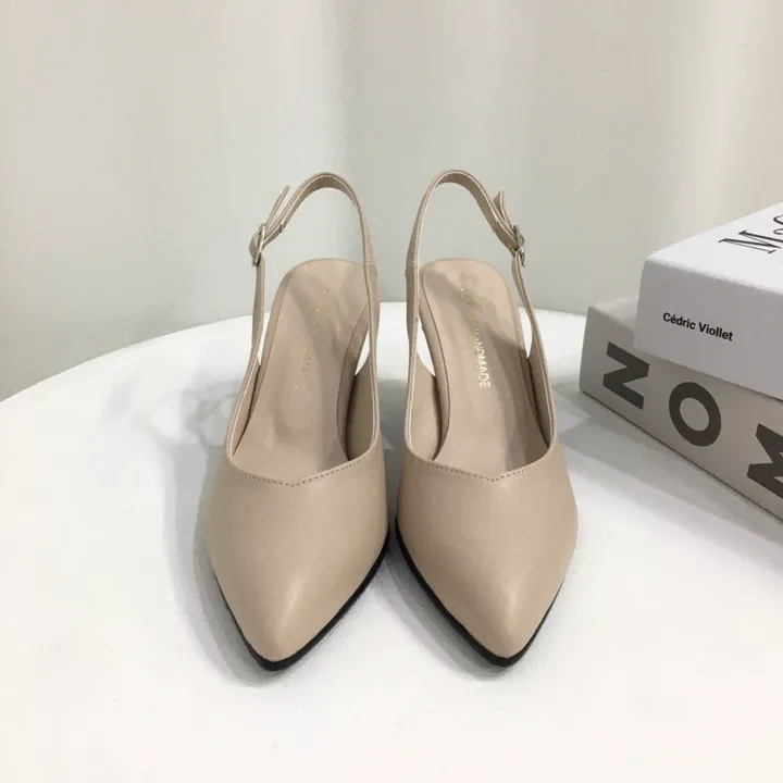 [당일배송/국산수제] 5cm,7cm,9cm 스틸레토 쿠션 브이컷 슬링백힐 상세 이미지 51