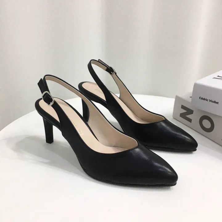 [당일배송/국산수제] 5cm,7cm,9cm 스틸레토 쿠션 브이컷 슬링백힐 상세 이미지 59