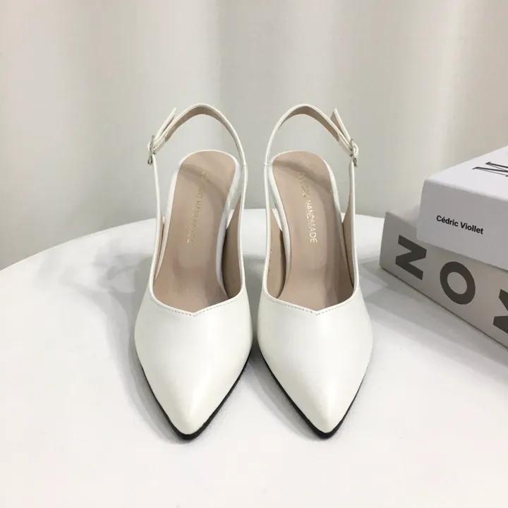 [당일배송/국산수제] 5cm,7cm,9cm 스틸레토 쿠션 브이컷 슬링백힐 상세 이미지 65