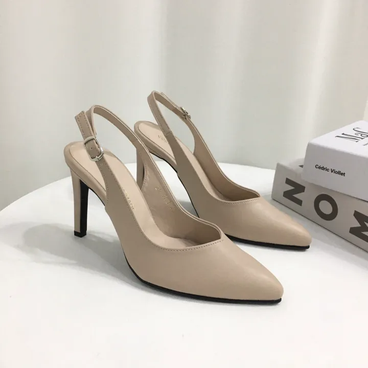 [당일배송/국산수제] 5cm,7cm,9cm 스틸레토 쿠션 브이컷 슬링백힐 상세 이미지 73