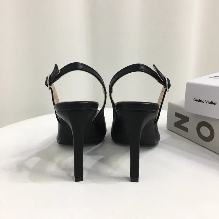 [당일배송/국산수제] 5cm,7cm,9cm 스틸레토 쿠션 브이컷 슬링백힐 상세 이미지 81