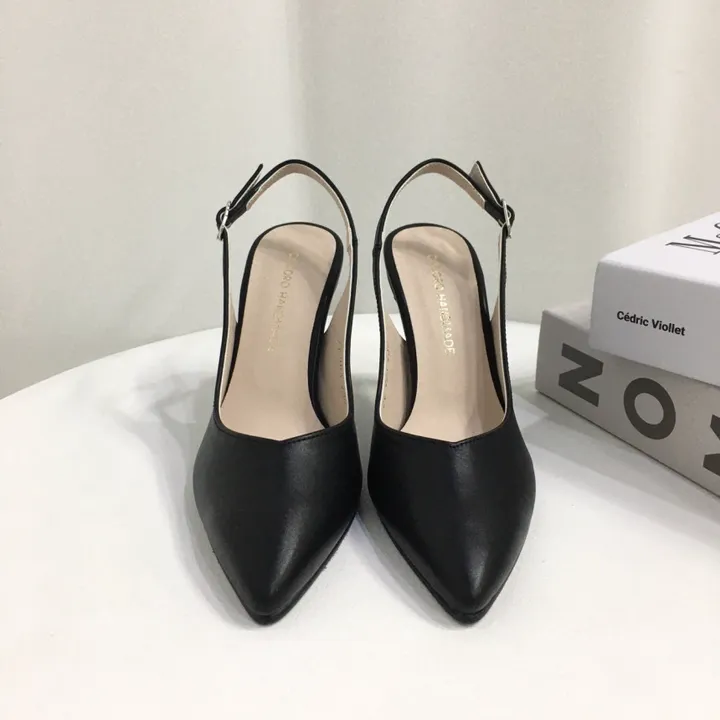 [당일배송/국산수제] 5cm,7cm,9cm 스틸레토 쿠션 브이컷 슬링백힐 상세 이미지 79