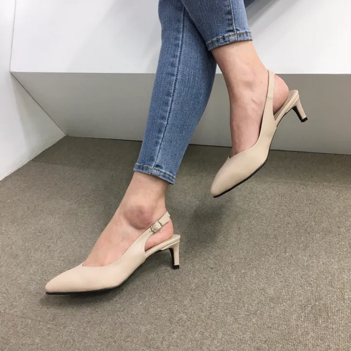 [당일배송/국산수제] 5cm,7cm,9cm 스틸레토 쿠션 브이컷 슬링백힐 상세 이미지 39