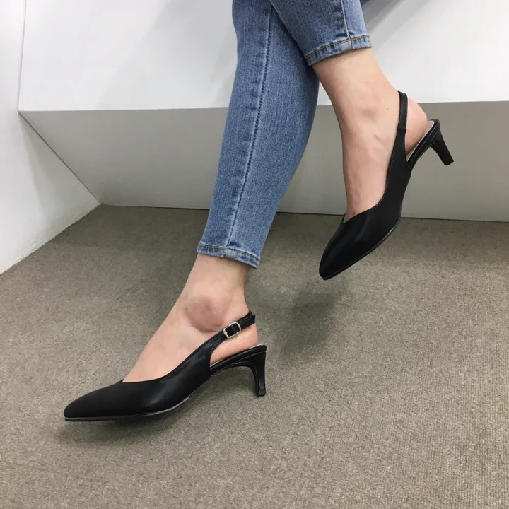[당일배송/국산수제] 5cm,7cm,9cm 스틸레토 쿠션 브이컷 슬링백힐 상세 이미지 43
