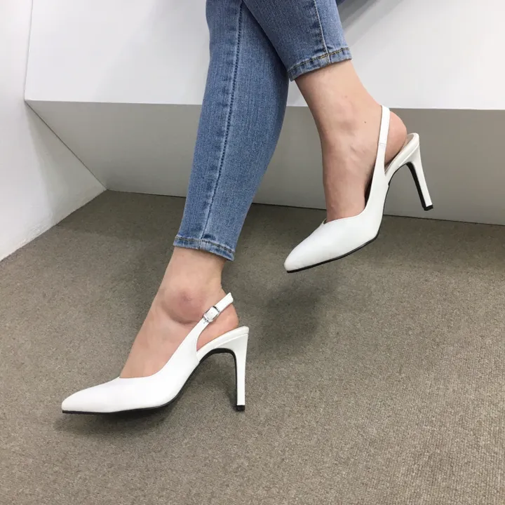 [당일배송/국산수제] 5cm,7cm,9cm 스틸레토 쿠션 브이컷 슬링백힐 상세 이미지 71