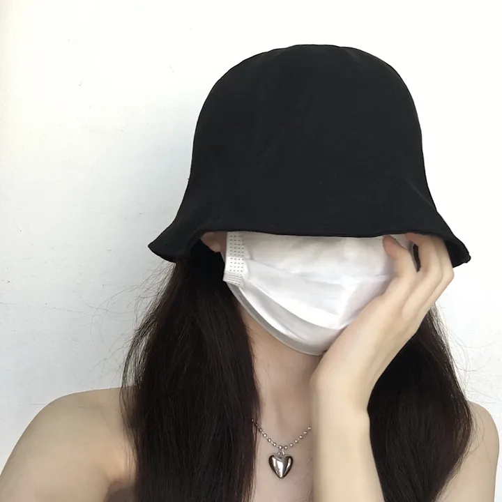 [추가할인/당일출고] 오드리 벙거지 - 봄 여름 가을 겨울 사계절 여자 버킷햇 빅사이즈 모자 방수 가벼운 커플 남자 코수술 눈수술 쌍수 성형수술 코성형 블랙 베이지 그린 핑크 상세 이미지 32