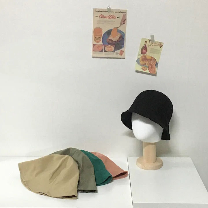 [추가할인/당일출고] 오드리 벙거지 - 봄 여름 가을 겨울 사계절 여자 버킷햇 빅사이즈 모자 방수 가벼운 커플 남자 코수술 눈수술 쌍수 성형수술 코성형 블랙 베이지 그린 핑크 상세 이미지 36