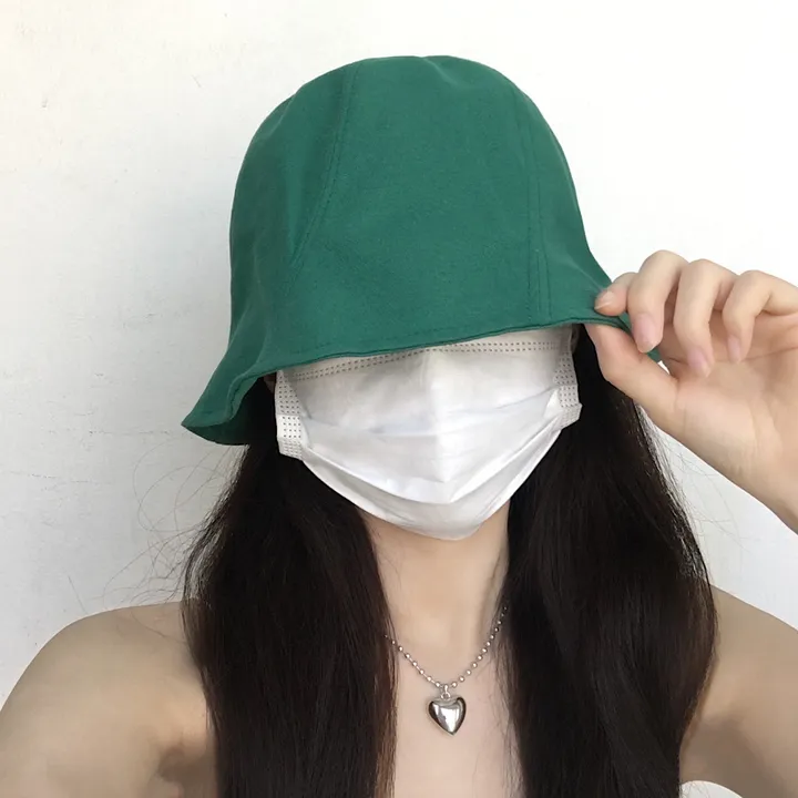 [추가할인/당일출고] 오드리 벙거지 - 봄 여름 가을 겨울 사계절 여자 버킷햇 빅사이즈 모자 방수 가벼운 커플 남자 코수술 눈수술 쌍수 성형수술 코성형 블랙 베이지 그린 핑크 상세 이미지 19