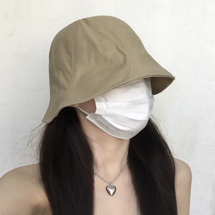 [추가할인/당일출고] 오드리 벙거지 - 봄 여름 가을 겨울 사계절 여자 버킷햇 빅사이즈 모자 방수 가벼운 커플 남자 코수술 눈수술 쌍수 성형수술 코성형 블랙 베이지 그린 핑크 상세 이미지 5