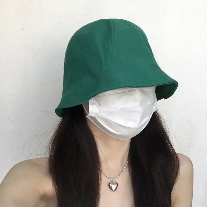 [추가할인/당일출고] 오드리 벙거지 - 봄 여름 가을 겨울 사계절 여자 버킷햇 빅사이즈 모자 방수 가벼운 커플 남자 코수술 눈수술 쌍수 성형수술 코성형 블랙 베이지 그린 핑크 상세 이미지 18