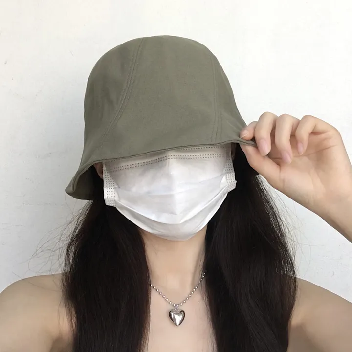 [추가할인/당일출고] 오드리 벙거지 - 봄 여름 가을 겨울 사계절 여자 버킷햇 빅사이즈 모자 방수 가벼운 커플 남자 코수술 눈수술 쌍수 성형수술 코성형 블랙 베이지 그린 핑크 상세 이미지 13