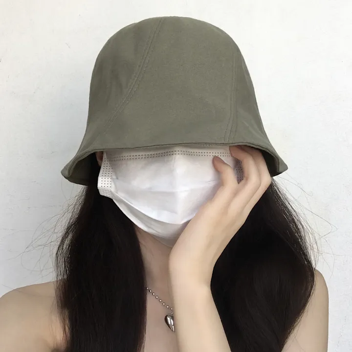 [추가할인/당일출고] 오드리 벙거지 - 봄 여름 가을 겨울 사계절 여자 버킷햇 빅사이즈 모자 방수 가벼운 커플 남자 코수술 눈수술 쌍수 성형수술 코성형 블랙 베이지 그린 핑크 상세 이미지 14