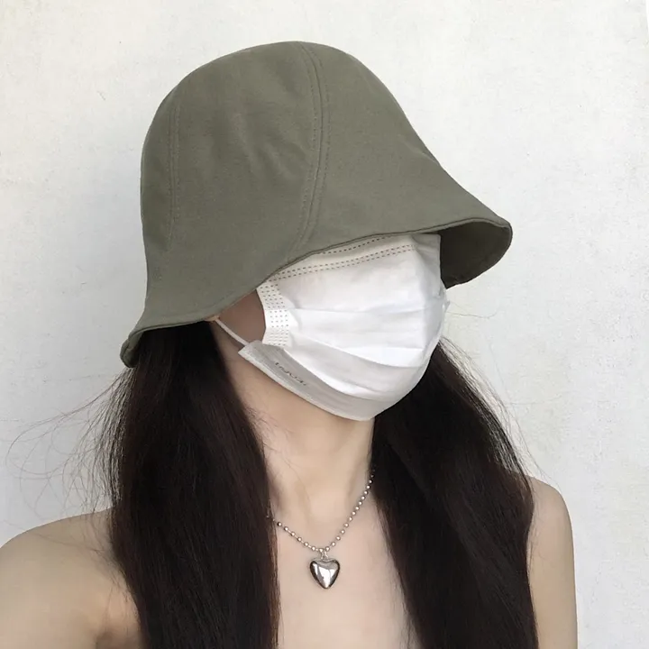 [추가할인/당일출고] 오드리 벙거지 - 봄 여름 가을 겨울 사계절 여자 버킷햇 빅사이즈 모자 방수 가벼운 커플 남자 코수술 눈수술 쌍수 성형수술 코성형 블랙 베이지 그린 핑크 상세 이미지 12