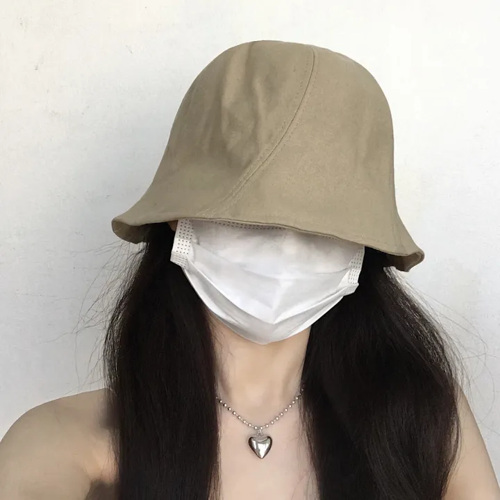 [추가할인/당일출고] 오드리 벙거지 - 봄 여름 가을 겨울 사계절 여자 버킷햇 빅사이즈 모자 방수 가벼운 커플 남자 코수술 눈수술 쌍수 성형수술 코성형 블랙 베이지 그린 핑크 상세 이미지 9