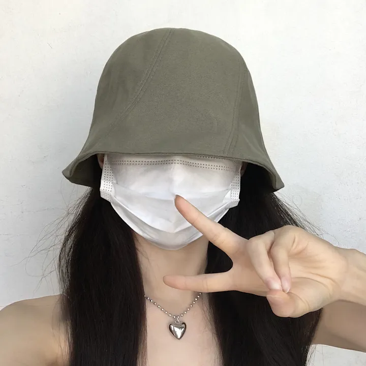 [추가할인/당일출고] 오드리 벙거지 - 봄 여름 가을 겨울 사계절 여자 버킷햇 빅사이즈 모자 방수 가벼운 커플 남자 코수술 눈수술 쌍수 성형수술 코성형 블랙 베이지 그린 핑크 상세 이미지 15