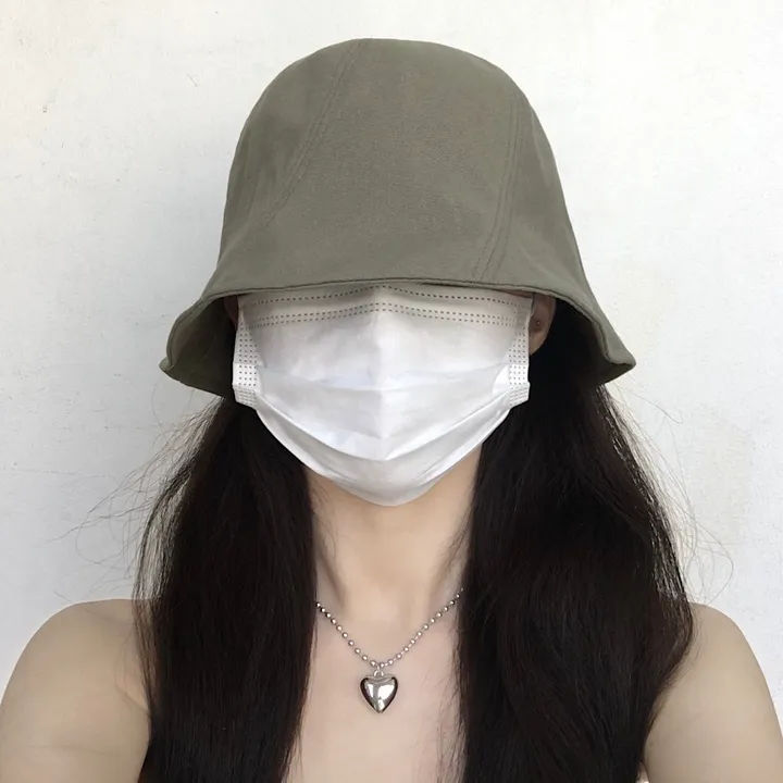 [추가할인/당일출고] 오드리 벙거지 - 봄 여름 가을 겨울 사계절 여자 버킷햇 빅사이즈 모자 방수 가벼운 커플 남자 코수술 눈수술 쌍수 성형수술 코성형 블랙 베이지 그린 핑크 상세 이미지 11