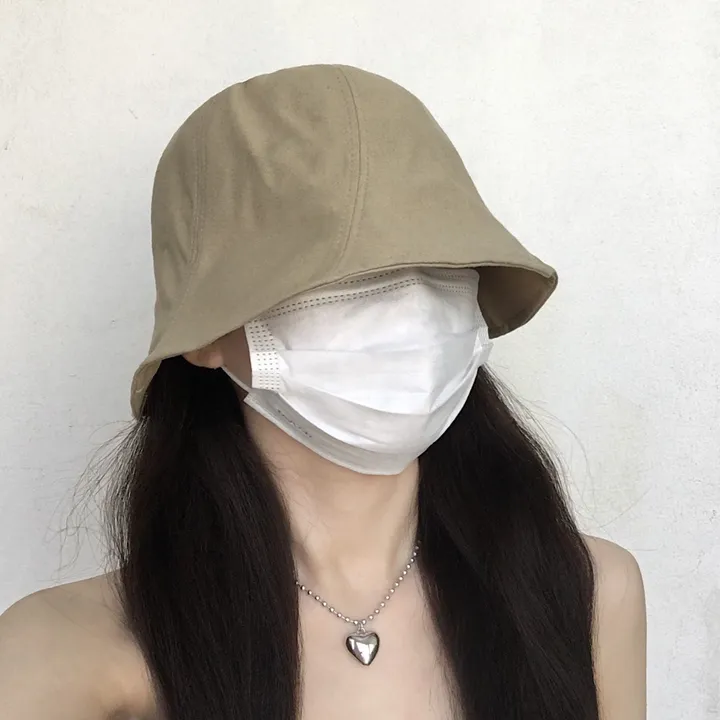 [추가할인/당일출고] 오드리 벙거지 - 봄 여름 가을 겨울 사계절 여자 버킷햇 빅사이즈 모자 방수 가벼운 커플 남자 코수술 눈수술 쌍수 성형수술 코성형 블랙 베이지 그린 핑크 상세 이미지 4