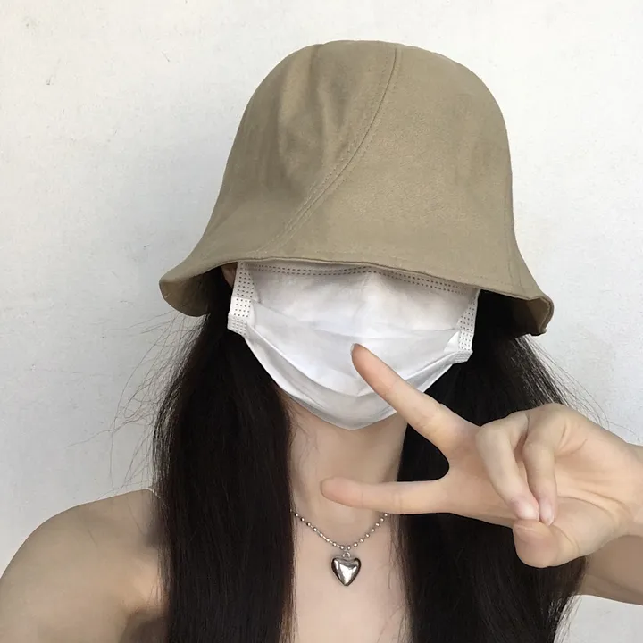 [추가할인/당일출고] 오드리 벙거지 - 봄 여름 가을 겨울 사계절 여자 버킷햇 빅사이즈 모자 방수 가벼운 커플 남자 코수술 눈수술 쌍수 성형수술 코성형 블랙 베이지 그린 핑크 상세 이미지 8